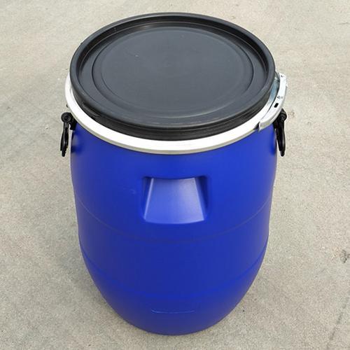 兰色圆50L塑料桶50升卡箍桶法兰塑料桶