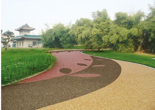 上海真石丽天然彩色胶粘石透水地坪全国施工