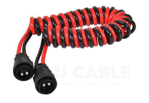 2*0.5 两芯0.5平方弹簧电缆 螺旋电缆