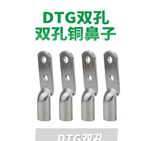 DTG双孔铜鼻子管压式铜端头堵油式铜鼻子镀锡管式铜接头