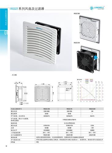 控制柜过滤风机上海LINKWELL电控柜机柜风扇可定制