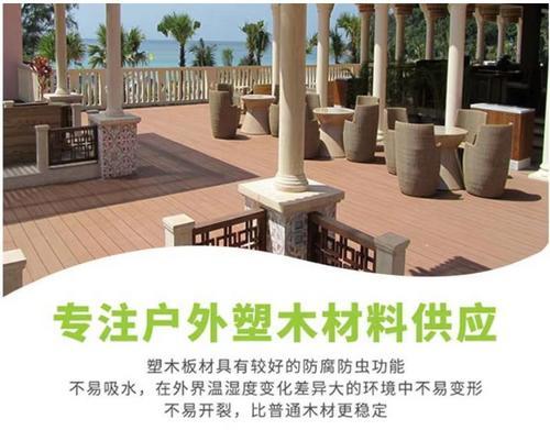 青岛塑木地板生产厂家 户外室内塑木地板 空心实心塑木板