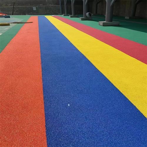 上海公园露骨料地坪3公分黄色透水地坪罩面漆材料厂家