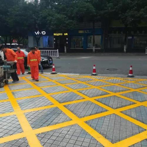 广州禁止停车标志划线 广州地下车库设车位计划线施工 消防通道怎么划线