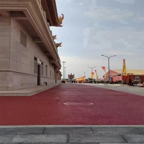 新疆休闲公园彩色透水地坪透水混凝土路面胶结料供应商
