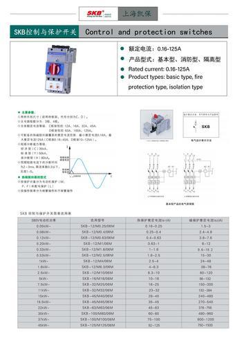 风机水泵用 kb0控制与保护开关 上海凯保SKB-12C 16C 32C 45C