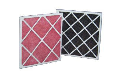 供应玻璃纤维过滤网活性炭过滤网纸框阻漆网